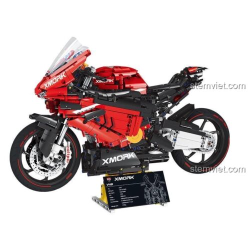 Mô hình xe Ducati V4S MORK 028001 đồ chơi mô hình với thông số kỹ thuật chi tiết, phù hợp bé trai 6 tuổi.