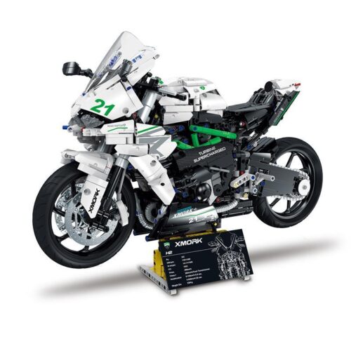 Mô hình lắp ráp MORK 028002 Mô tô Kawasaki Ninja H2 tỉ lệ 1:5, đồ chơi cho con trai 14 tuổi, chất lượng cao giá tốt.