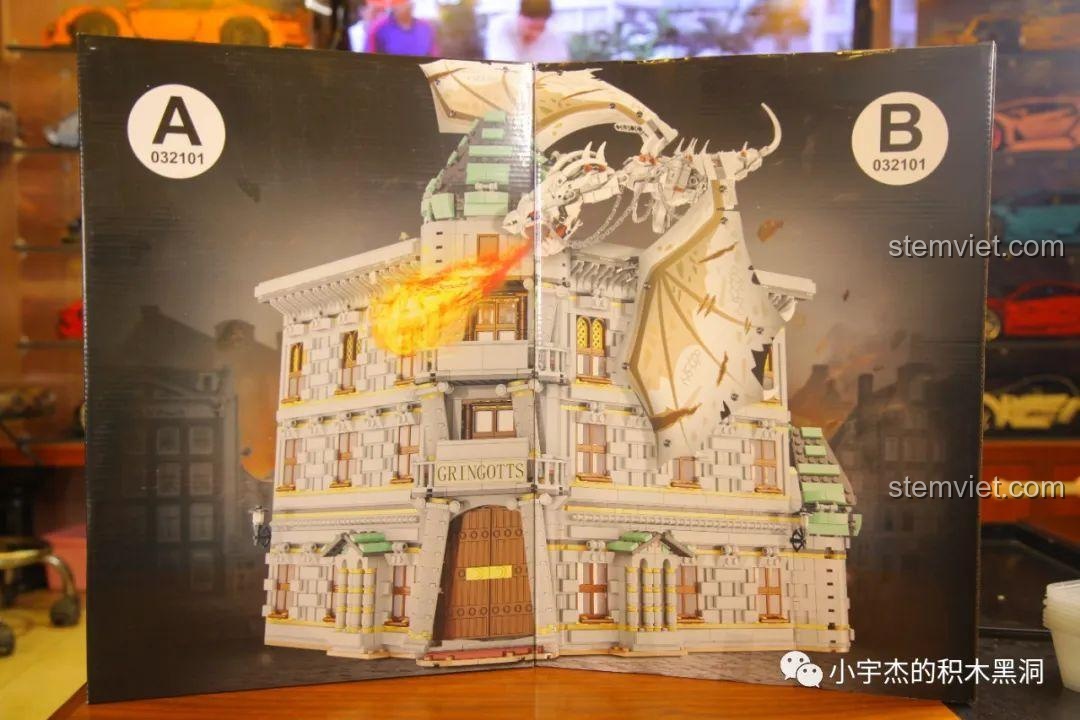 Bản vẽ kích thước Rồng bụng sắt Ukraine MORK 032101, chi tiết đồ chơi lắp ráp Rồng Harry Potter cho bé trai, bé gái 6 tuổi, chất lượng cao.