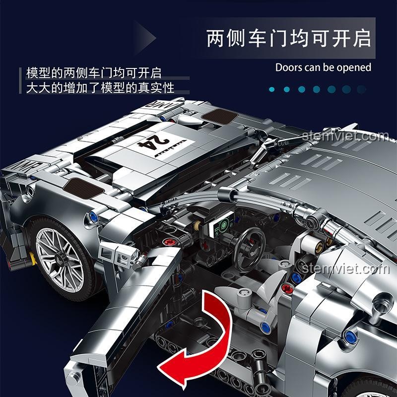 Tính năng mở cửa hai bên của bộ lắp ráp MORKMODEL 023030-1 Aston Martin Victor, tăng tính chân thực cho mô hình