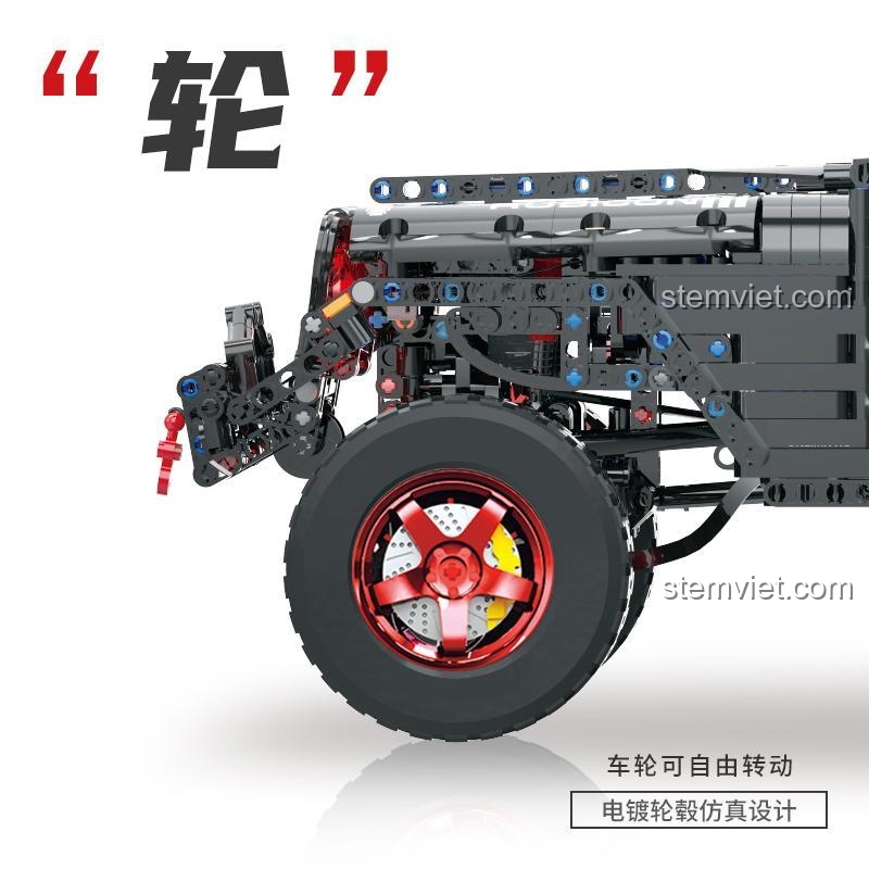 Mô hình Jeep Wrangler Rubicon MoTuan KY30027 với bánh xe có thể xoay tự do, thiết kế vành mạ điện mô phỏng chân thực, mang lại trải nghiệm lắp ráp và chơi tuyệt vời cho con trai.