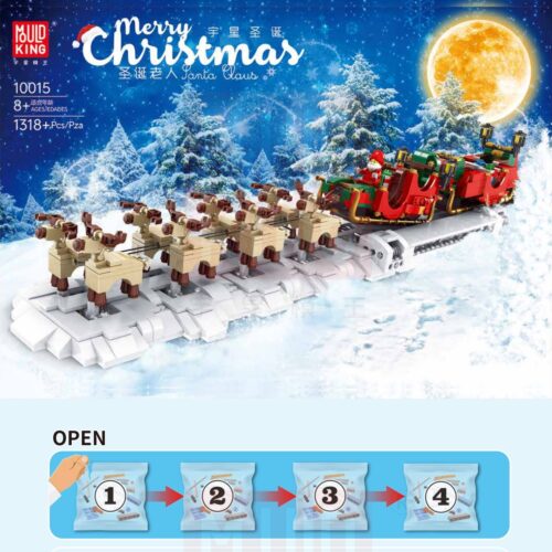 Sách Hướng Dẫn Lắp Ráp Mould King 10015 Xe Trượt Tuyết Của Ông Già Noel PDF gốc chất lượng cao