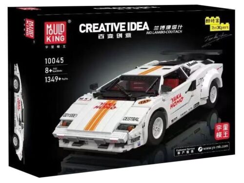 Hộp đồ chơi lắp ráp Mould King 10045 Siêu xe Lamborghini Countach, quà tặng cho bé trai 8 tuổi.