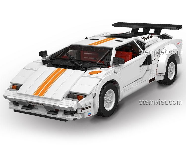 Siêu xe Lamborghini Countach 10045, bộ lắp ráp 1349 mảnh cho trải nghiệm tuyệt vời.