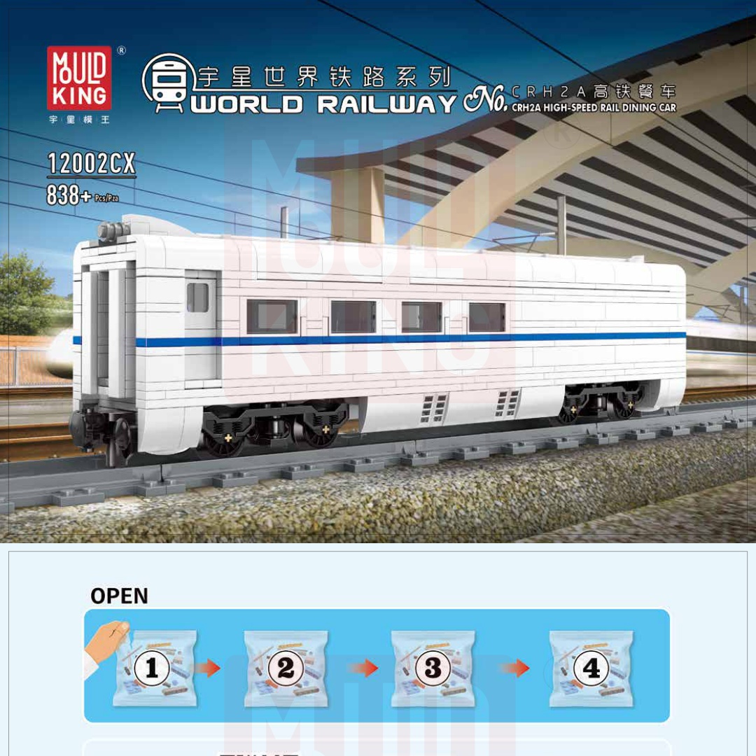 Sách Hướng Dẫn Lắp Ráp Tàu Cao Tốc Hòa Hào CRH2A Mould King 12002CX, Hướng dẫn lắp ghép Mould King 02CX Tàu cao tốc Hòa Hào CRH2A, Hướng dẫn lắp ghép Mould King 002CX Tàu Hòa Hào, Hướng dẫn lắp ráp Mould King 002CX Tàu cao tốc Hòa Hào CRH2A