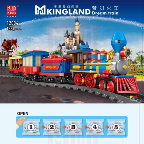 Tàu Hỏa Mộng Mơ MKingLand Mould King 12004 sách Mould King 12004 Tàu Hỏa Mộng Mơ MKingLand