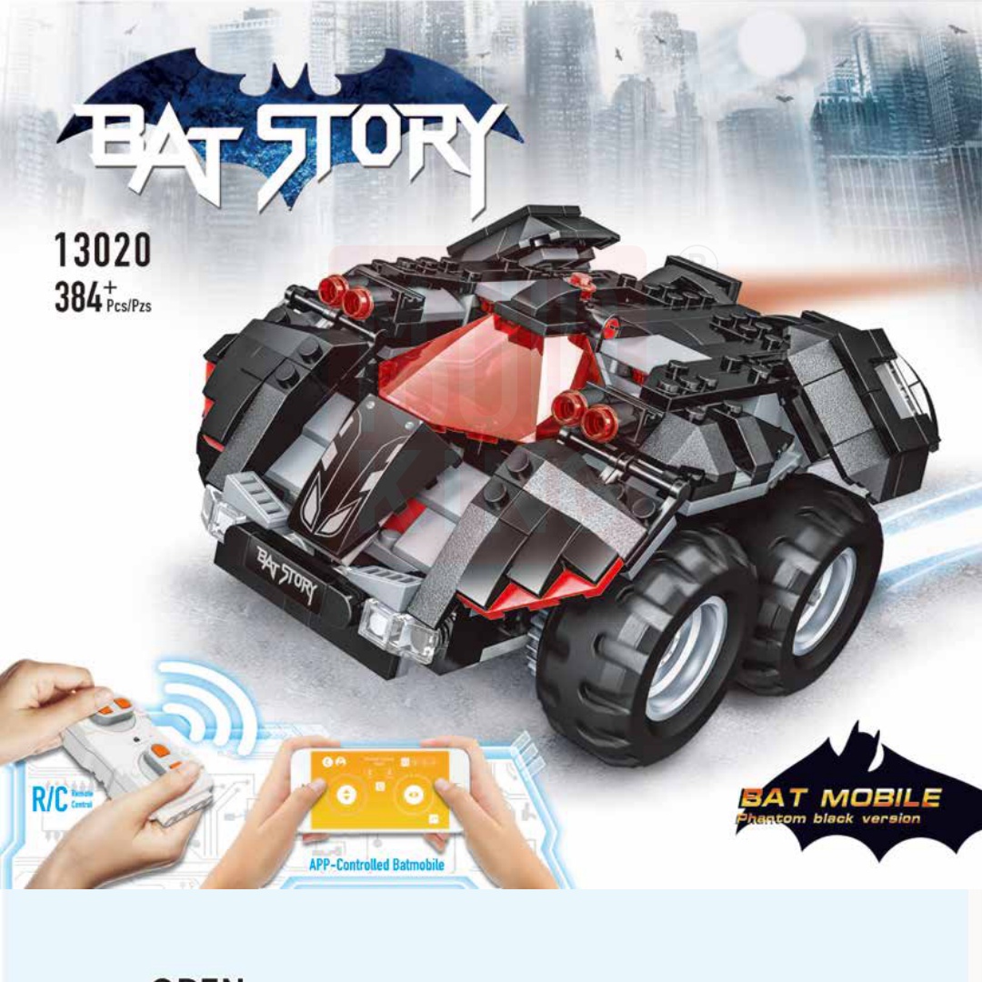 Hướng dẫn lắp ghép Mould King 13020 Xe Batmobile Điều Khiển Từ Xa PDF gốc chất lượng cao