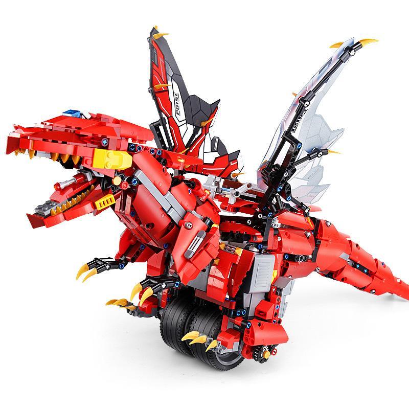 Bộ lắp ráp Robot Rồng Đỏ Tự Cân Bằng Mould King 13031, đồ chơi lập trình thông minh cho bé trai 8 tuổi, giá rẻ.