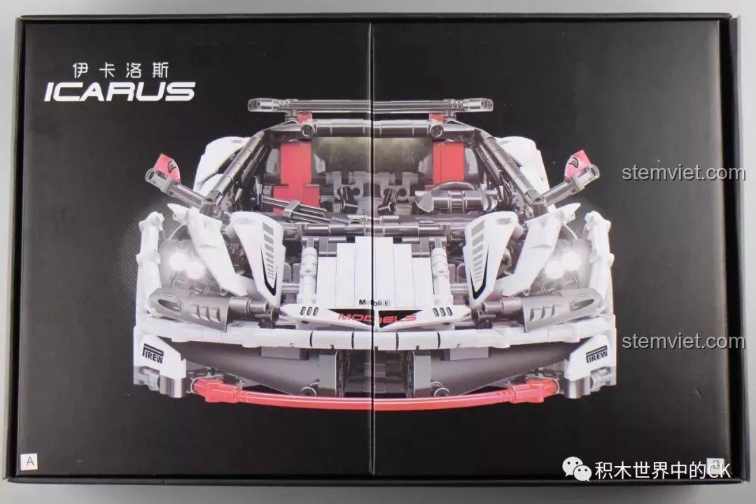 Bên trong hộp bộ lắp ráp Mould King 13067 Icarus có hai hộp nhỏ A và B.