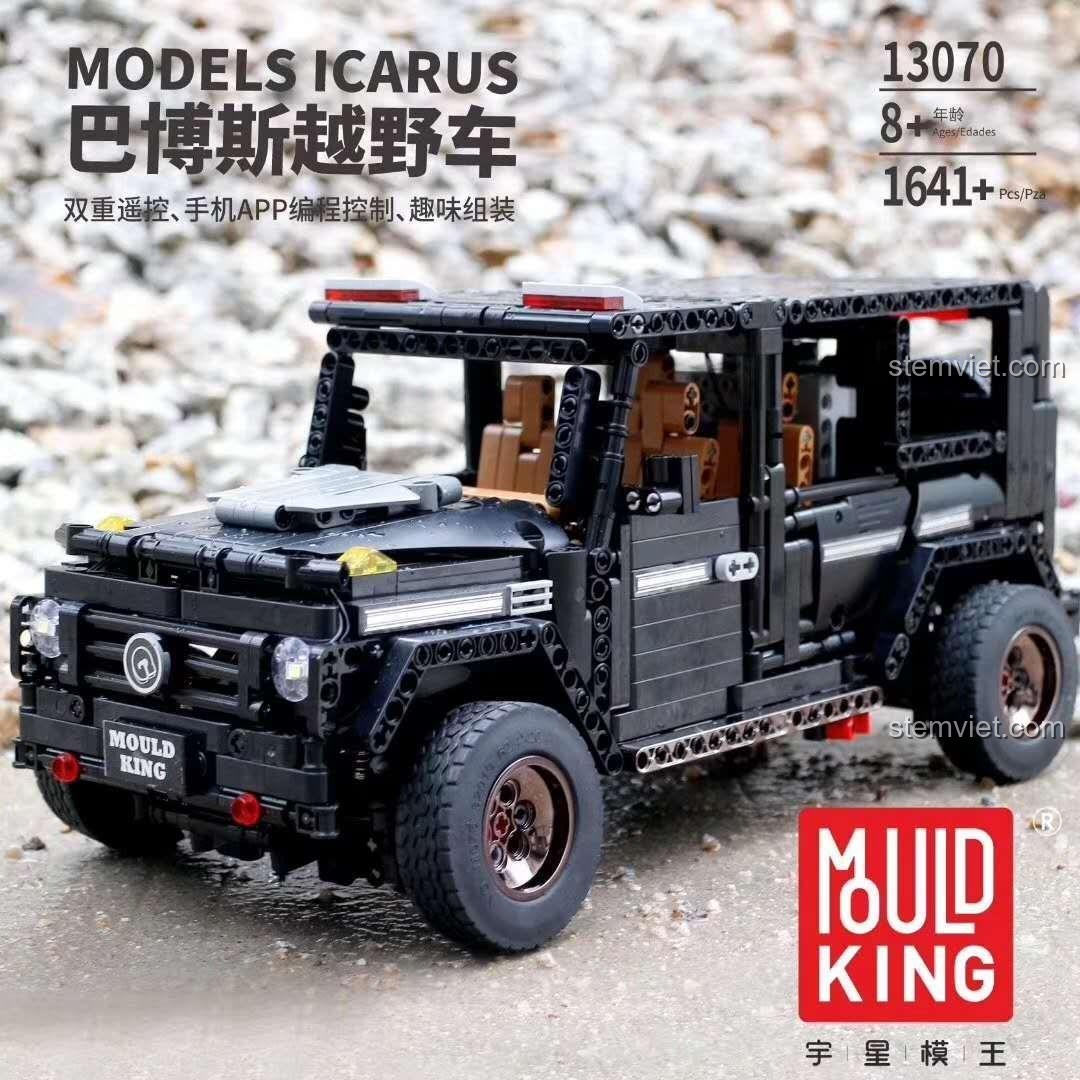 Bộ xếp hình 13070 mô hình xe Brabus off-road, điều khiển kép, trải nghiệm lắp ráp thú vị cho người đam mê.