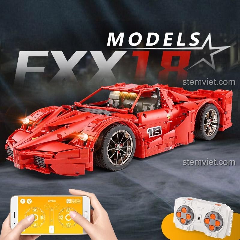 Chi tiết cơ khí của Xe đua Ferrari FXX 13085, bao gồm động cơ, hệ thống treo và khung gầm, chất lượng cao.