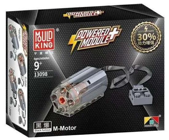 Động cơ M-Motor Mould King 13098-0 Black Furious tăng 30% sức mạnh, phụ kiện đồ chơi lắp ráp tương thích LEGO® Technic cho bé trai 9 tuổi, giá tốt.