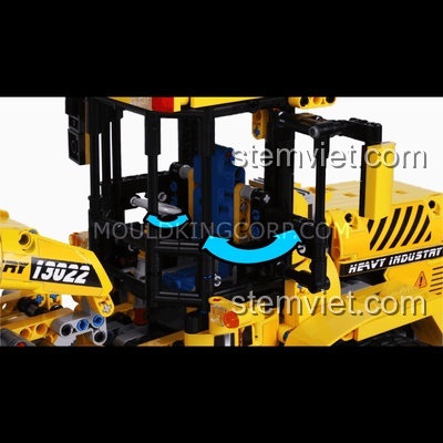 Khớp nối linh hoạt của đồ chơi mô hình Xe xúc lật Mould King 13122S.