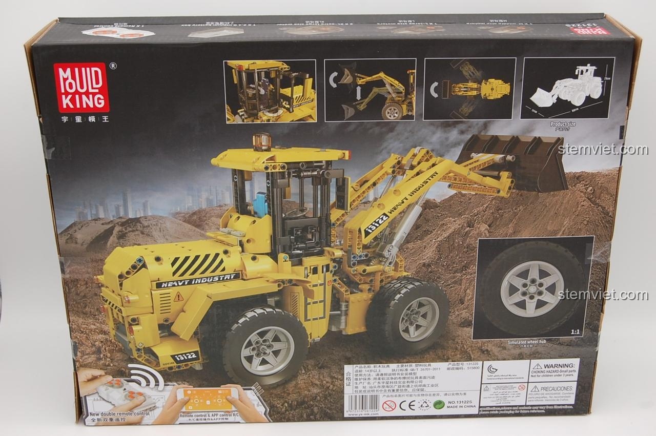 Kích thước thực tế của đồ chơi mô hình Xe công trình hạng nặng 13122S.