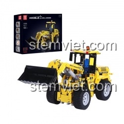 Xe xúc lật 13122S và hộp sản phẩm, đồ chơi xếp hình Mould King cho con trai.