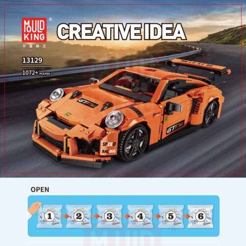 Xe đua Porsche GT3 RS Mould King 13129 hướng dẫn lắp ráp Mould King 13129 Siêu xe Porsche GT3 RS