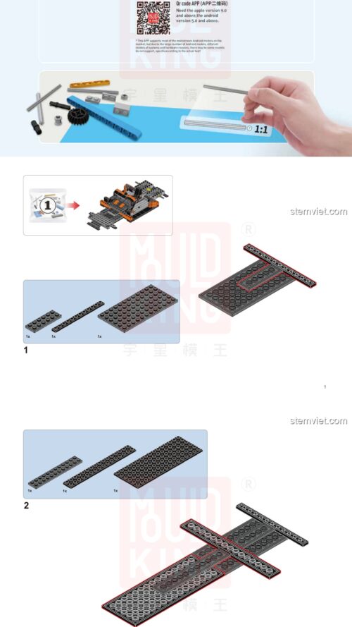 Porsche GT3 RS Mould King 13129 hướng dẫn Mould King 13129 Porsche GT3 RS