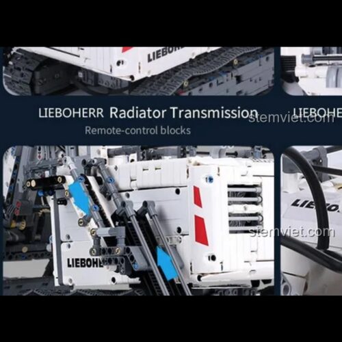 Chi tiết bộ tản nhiệt của đồ chơi mô hình Mould King 13130S, chất lượng cao cấp giá tốt cho con trai.