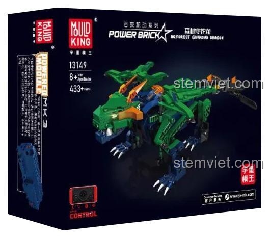 Hộp đồ chơi lắp ráp Mould King 13149 Rồng Hộ Vệ Rừng, đồ chơi mô hình Rồng Xanh Điều Khiển Từ Xa cho bé trai 8 tuổi, giá tốt.