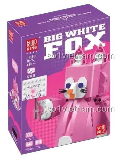 Hộp đồ chơi Mould King 13158 Cáo Hồng phiên bản màu hồng