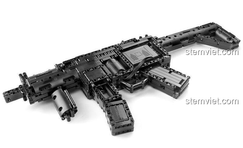 Hộp sản phẩm đồ chơi lắp ghép 14001 Súng HK MP5, món quà tuyệt vời cho con trai.