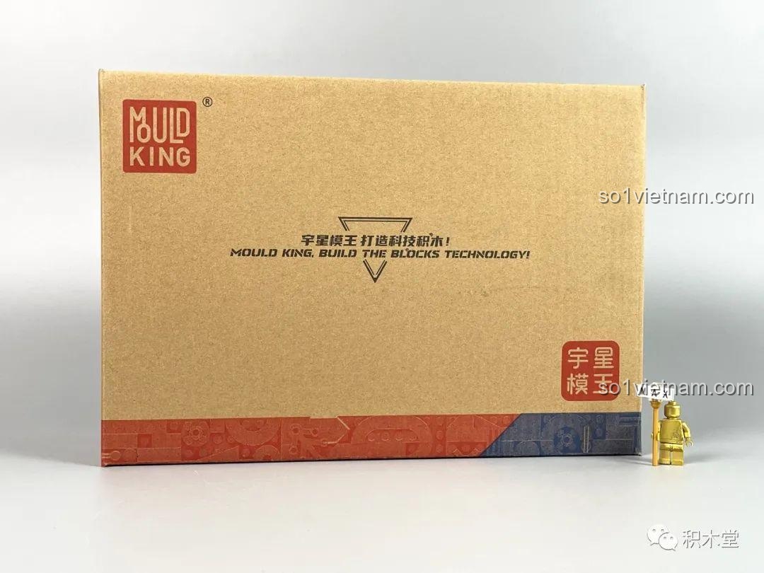 Mặt sau hộp Mould King 14017 RPG-7 với logo và thông điệp