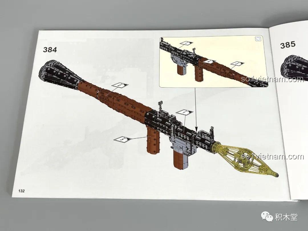 Đánh giá sản phẩm RPG-7 Rocket-propelled grenade launcher Mould King 14017