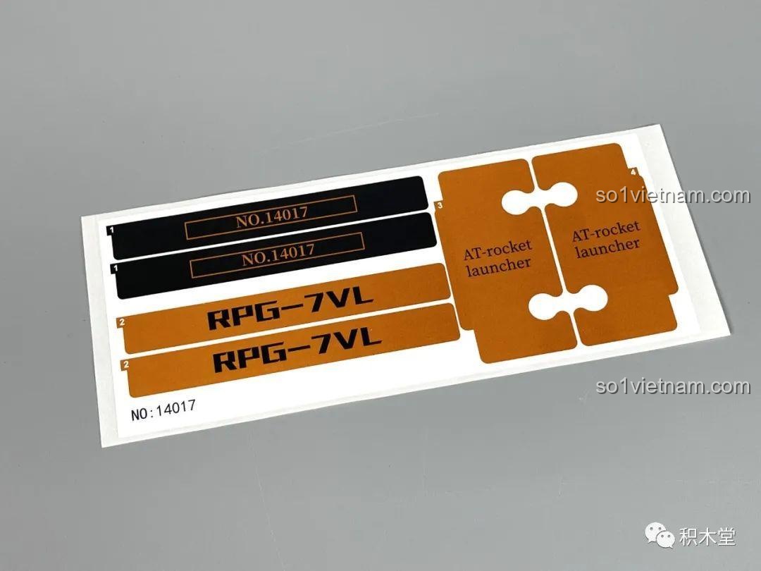 Đánh giá sản phẩm RPG-7 Rocket-propelled grenade launcher Mould King 14017