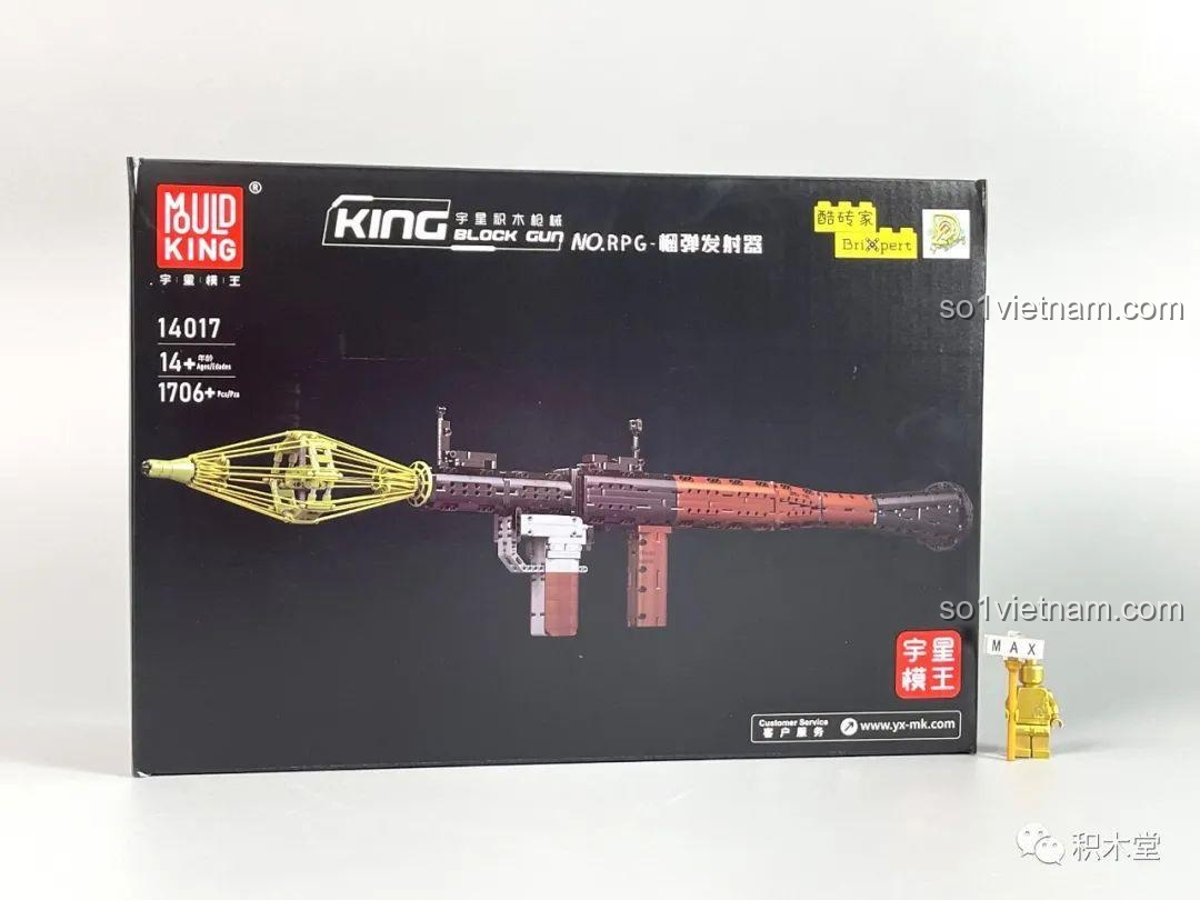 Đánh giá sản phẩm RPG-7 Rocket-propelled grenade launcher Mould King 14017
