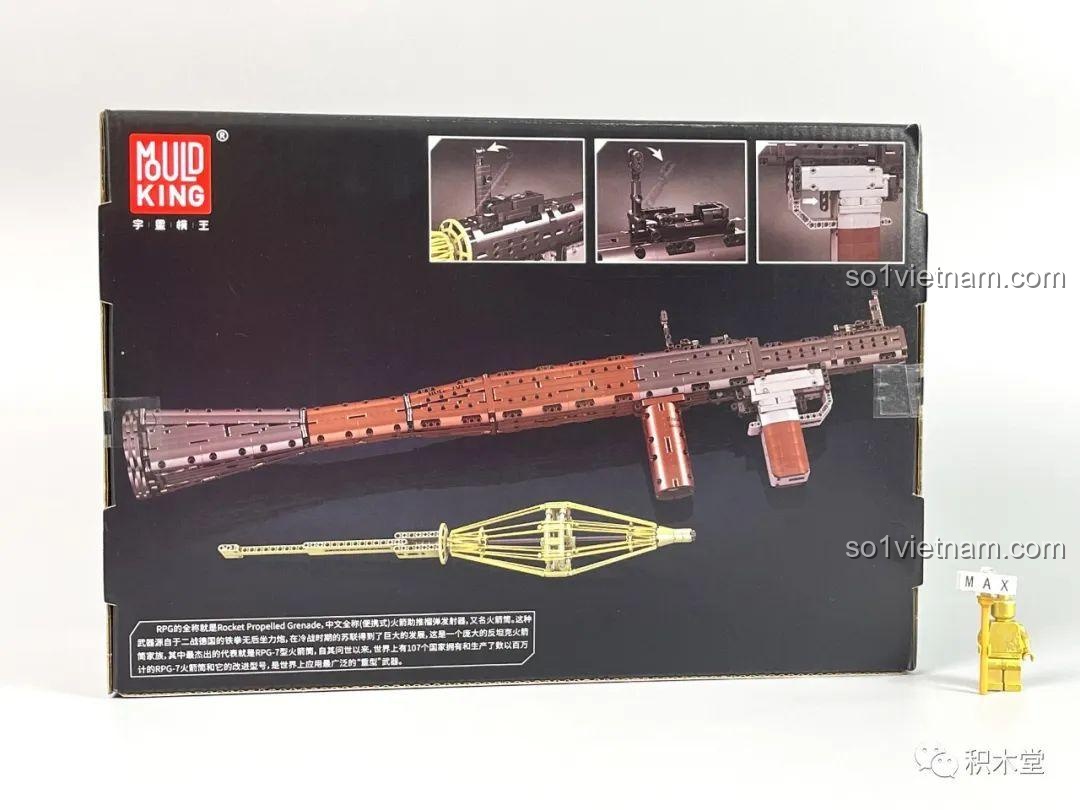 Đánh giá sản phẩm RPG-7 Rocket-propelled grenade launcher Mould King 14017