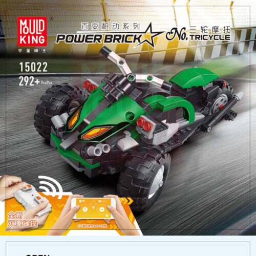 Mô Hình Xe Mô Tô Ba Bánh Power Brick Mould King 15022 hướng dẫn Mould King 15022 Mô Hình Xe Tô Ba Bánh Power Brick