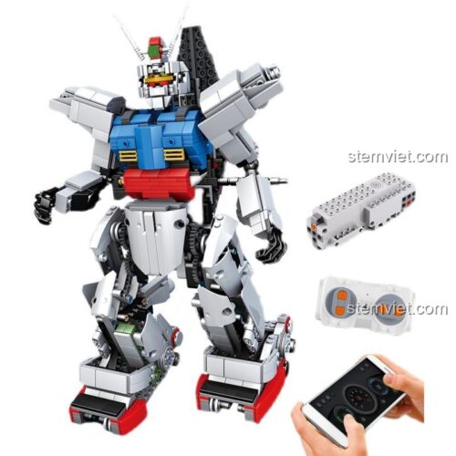 đồ chơi mô hình Gundam Nguyên Mẫu RX-78 15024 điều khiển qua remote và app điện thoại, chất lượng cao