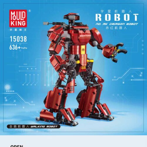 Robot Crimson Mould King 15038, Robot Đỏ Thẫm Mould King 15038, sách lắp ráp Mould King 038 Robot Pacific Rim, sách hướng dẫn Mould King 15038 Robot Crimson