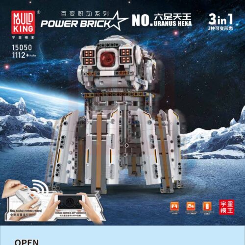 Robot Sáu Chân Uranus Heka Mould King 15050 sách Mould King 15050 Robot Technic 6 chân