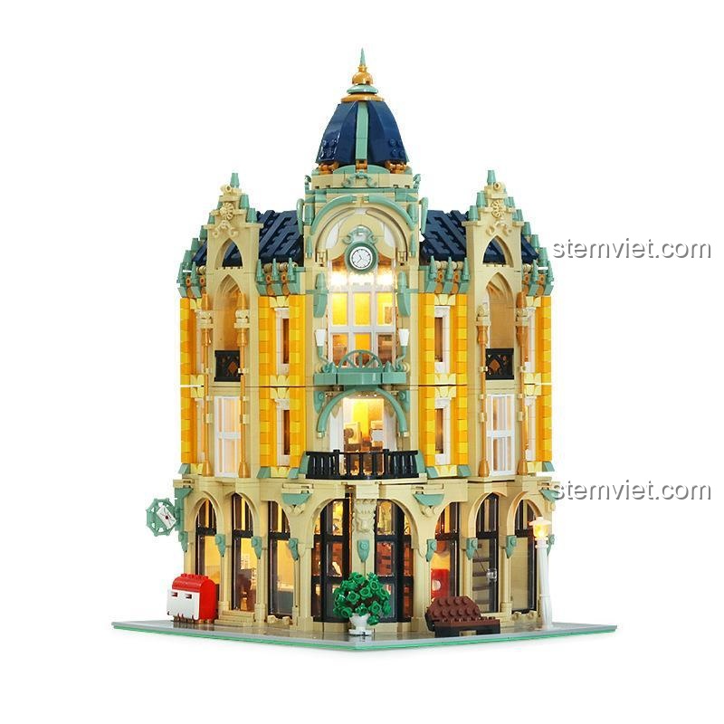 Mô hình Bưu điện Góc Phố Mould King 16010 hoàn chỉnh, kiến trúc tinh xảo, phù hợp cho trẻ 8 tuổi yêu thích xây dựng. Giá tiết kiệm.