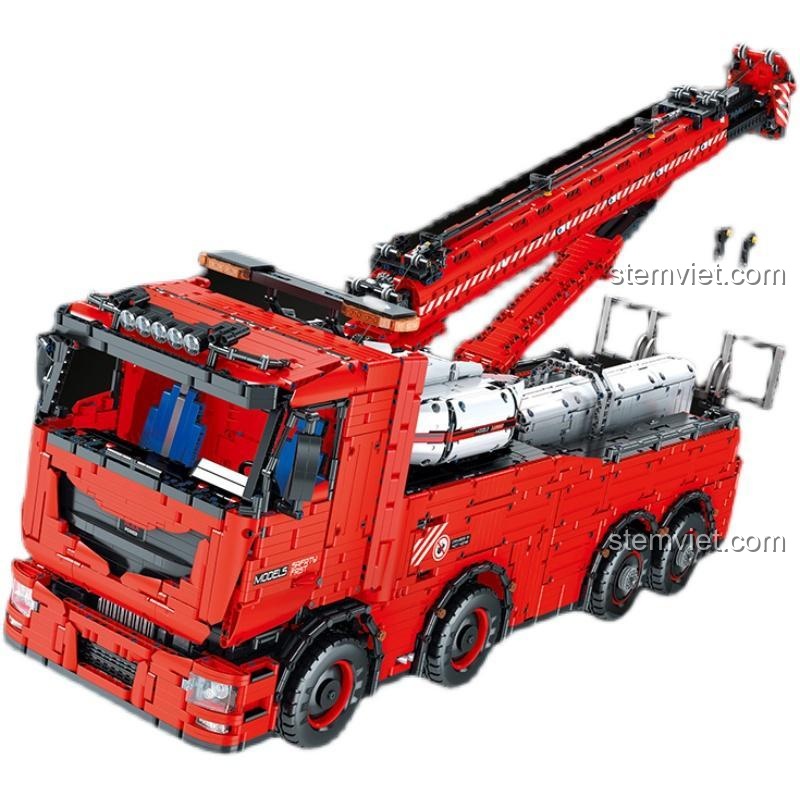 Mould King 19008 Xe Cứu Hộ Cần Cẩu, đồ chơi lắp ráp xe tải cứu hộ, mô hình kỹ thuật với động cơ mạnh mẽ, phù hợp con trai 14 tuổi, siêu tiết kiệm