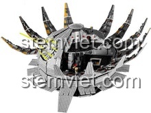 Quảng cáo bộ lắp ghép Mould King 21034 Ngôi Sao Chết, đồ chơi mô hình Death Star với thông điệp hấp dẫn, giá trị cao.