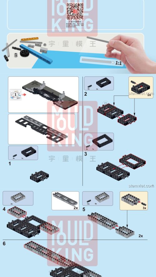 Sân Bernabéu Mould King 22026 hướng dẫn Mould King 22026 Kiến trúc sân vận động Bernabéu