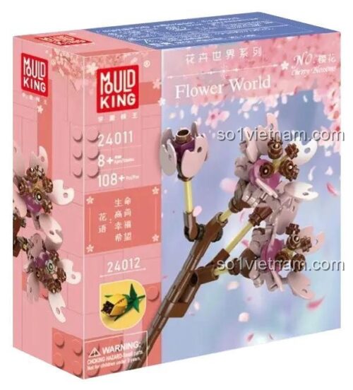 Bộ lắp ghép Mould King 24011 Hoa Anh Đào sau khi lắp ráp