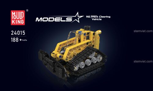 Hộp bộ lắp ráp Mould King 24015 Xe Dọn Dẹp Bánh Xích, 188 chi tiết, đồ chơi xây dựng cho bé trai, giá rẻ