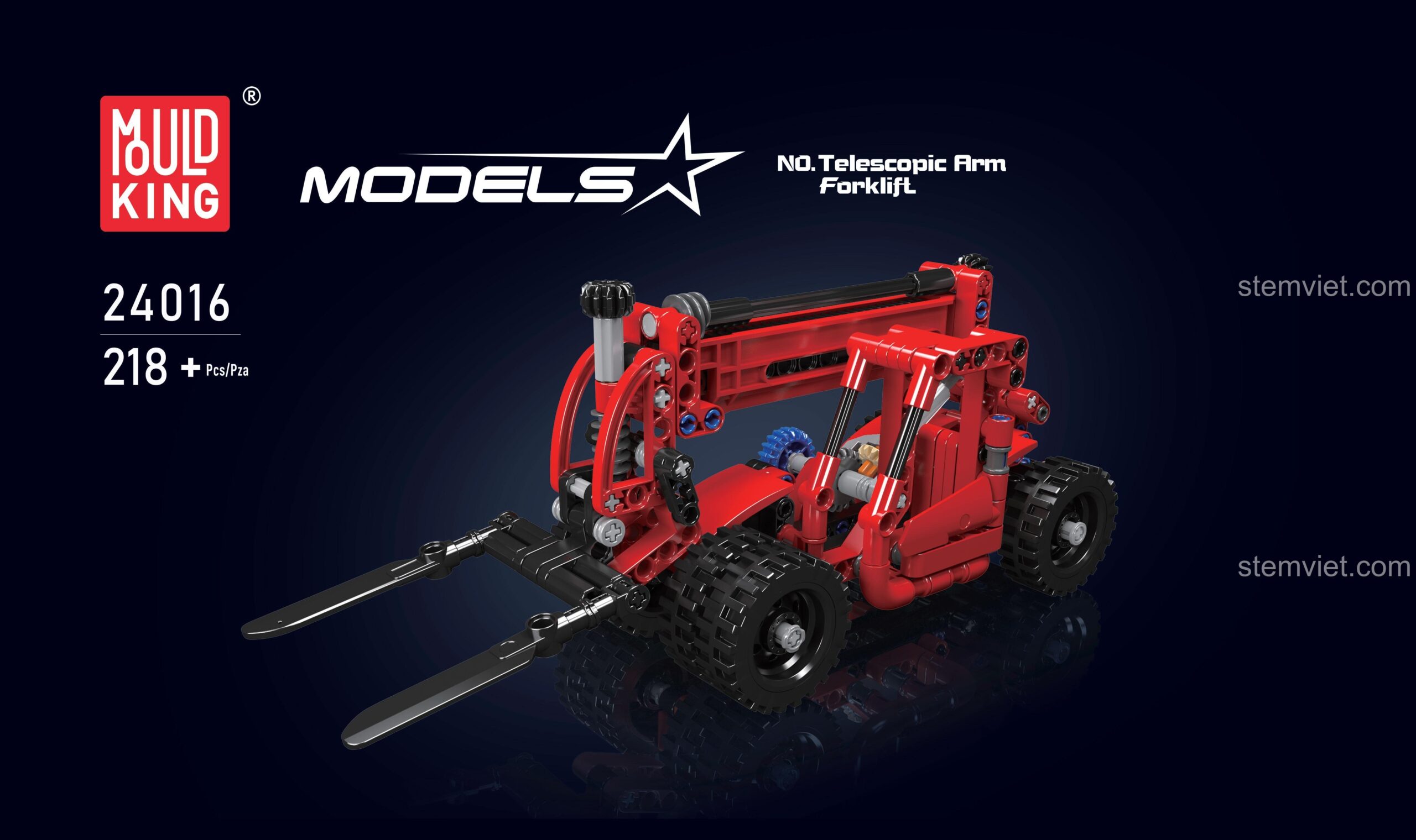 Mould King 24016 Xe Nâng Cần Vươn bộ đồ chơi Xe Nâng Telescopic cho bé trai 8 tuổi giá tốt