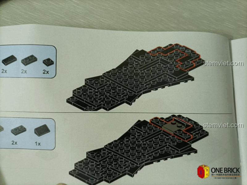 Hướng dẫn lắp ráp chi tiết của Mould King 27018 Xe Batmobile, bộ lắp ráp Xe Dơi, đồ chơi mô hình Xe Thể Thao Dơi