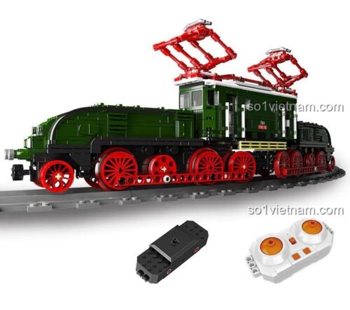 MouldKing 12023 Tàu Điện Lực OBB 1189.08 "Cá Sấu" Mô Hình Tàu Hỏa Điều Khiển Từ Xa và Phụ Kiện