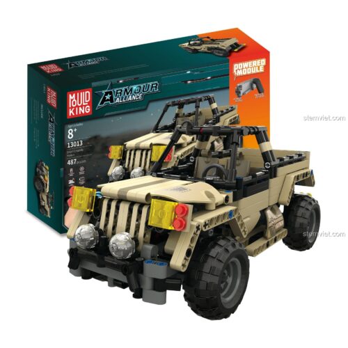 MouldKing 13013 Xe Jeep Quân Sự Armour Alliance Lắp Ráp Điều Khiển Từ Xa - Hộp Sản Phẩm