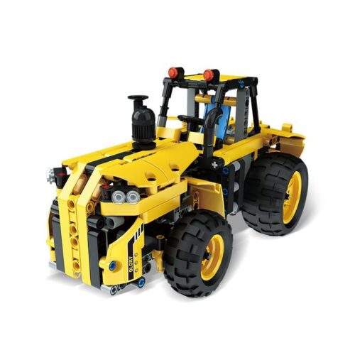 MouldKing 13017 Xe Tải Kéo điều khiển từ xa, bộ đồ chơi kỹ thuật, 384 mảnh, màu vàng đen, cho bé 8 tuổi