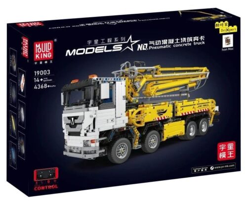 MouldKing 19003 Xe Bơm Bê Tông Khí Nén - Hộp sản phẩm