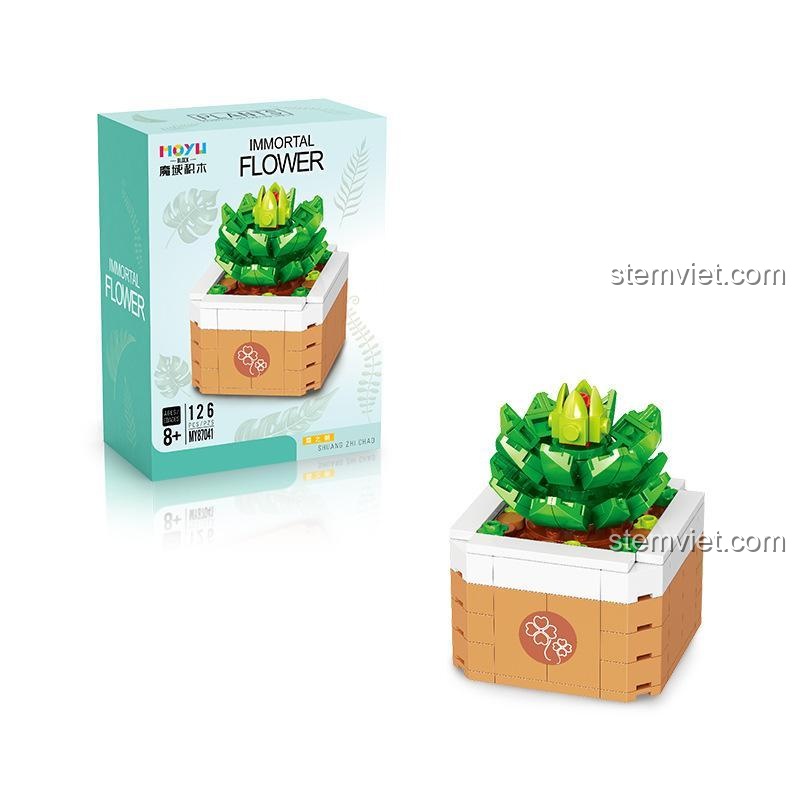 Hộp bộ lắp ghép MOYU BLOCK MY87041, đồ chơi xếp hình Bonsai mini, phù hợp cho bé 8 tuổi, chất lượng cao, giá tiết kiệm.
