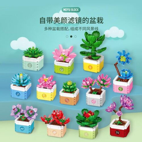 Bộ lắp ghép cây cảnh Vườn Bí Mật MOYU BLOCK MY87044, đồ chơi lắp ghép cây cảnh cho bé gái 8 tuổi, đồ chơi xếp hình giá tốt, bộ đồ chơi lắp ghép sáng tạo.