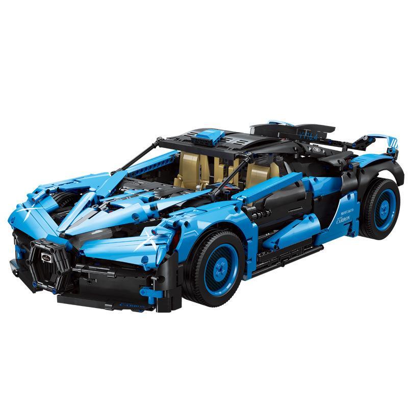 Bộ lắp ráp Moyu Block MY88008 Bugatti Bolide tỉ lệ 1:8, 3101 mảnh ghép, màu xanh dương và đen, dành cho bé trai 8 tuổi trở lên, giá tốt.