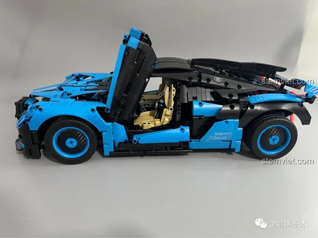 Mô hình Moyu Block MY88008 Bugatti Bolide hoàn chỉnh, phù hợp cho người mới bắt đầu với độ khó vừa phải.
